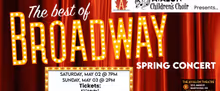 BEST OF BROADWAY Spring Concert To Be Presented By Avalon Children's Choir in Marysvi