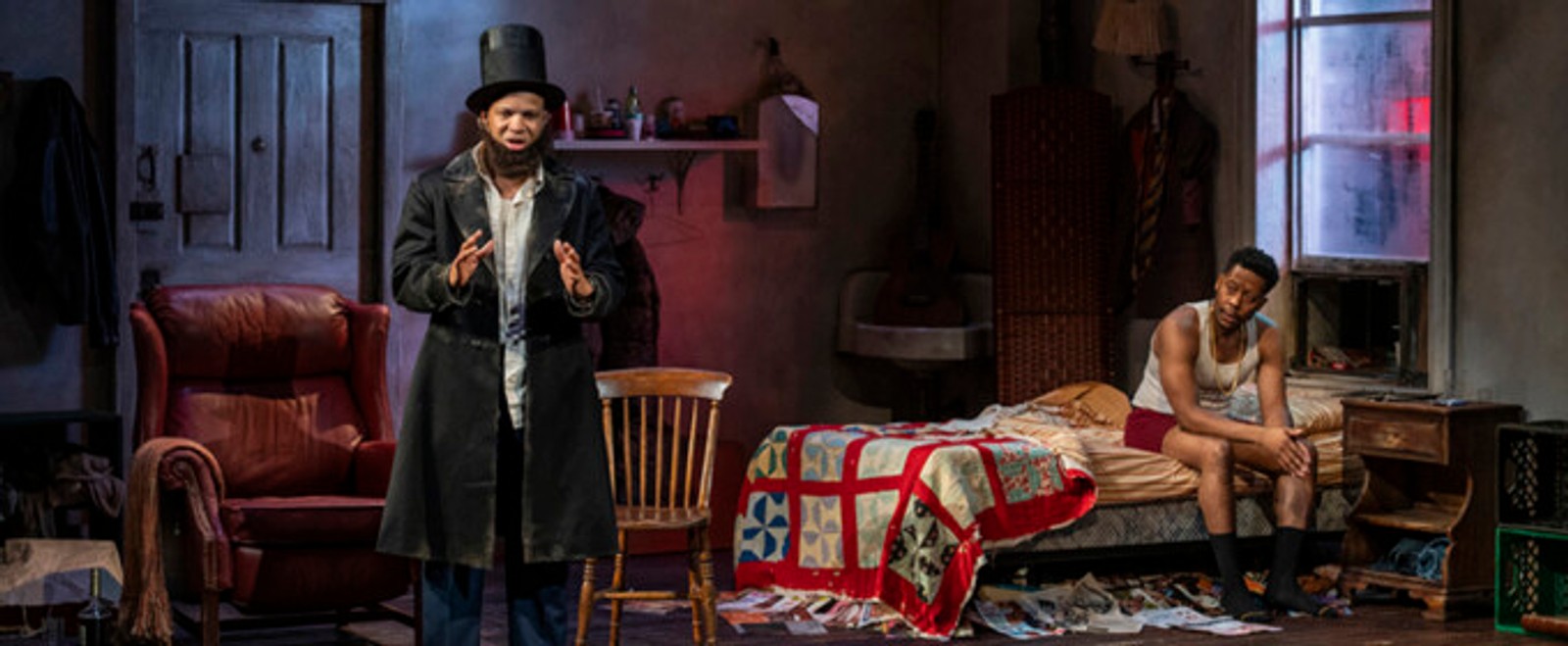 Photos: Glenn Davis and Namir Smallwood in TOPDOG/UNDERDOG at Steppenwolf Theatre