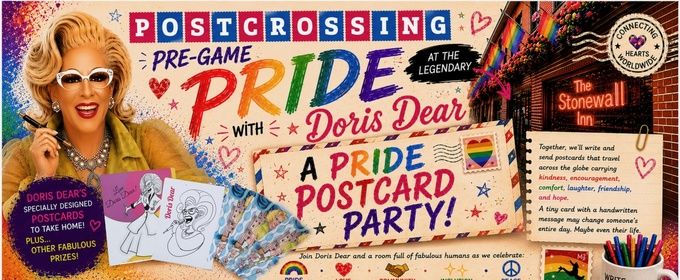 Doris Dear Will Present PRIDE POSTCARD PARTY at the Stonewall Inn