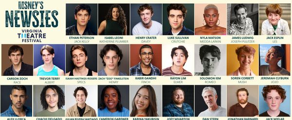 DISNEY’S NEWSIES Set For Virginia Theatre Festival With Full Cast Announced