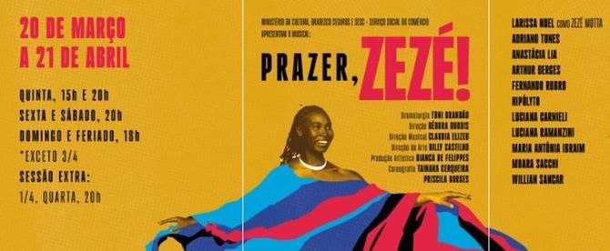 PRAZER, ZEZÉ!: Musical to Premiere in São Paulo Celebrates the Life of Zezé Motta