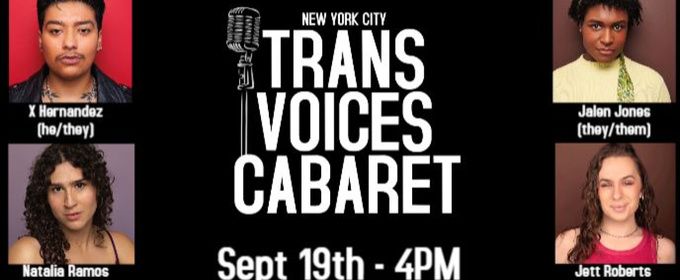 TRANS VOICES CABARET to Return to Caveat With New Show
