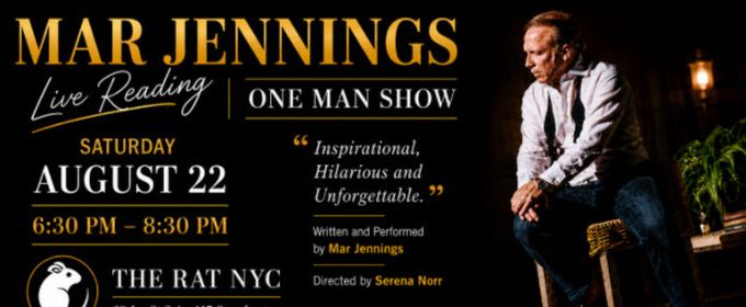 ONE MAN SHOW Live Reading to Come to The Rat NYC in Brooklyn