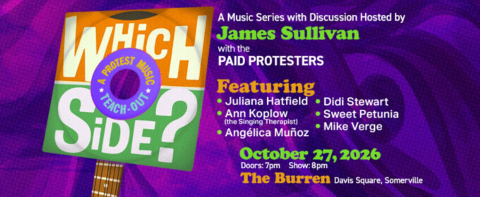 WHICH SIDE?: A PROTEST MUSIC TEACH-OUT to Return at The Burren