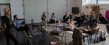BLACK COMEDY in Rehearsal at the Orange Tree Theatre