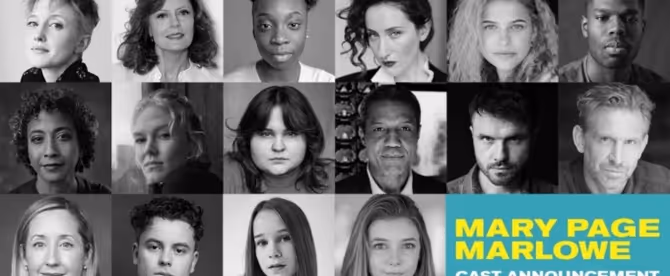 Cast Set For MARY PAGE MARLOWE at the The Old Vic