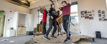 In Rehearsal For Box of Tricks' TOO MUCH WORLD AT ONCE