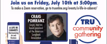 Theater Resources Unlimited to Host A LIFE IN CABARET Community Gathering on Zoom
