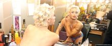 Exclusive Look at Frankie Grande Getting into Character for ROCKY HORROR SHOW
