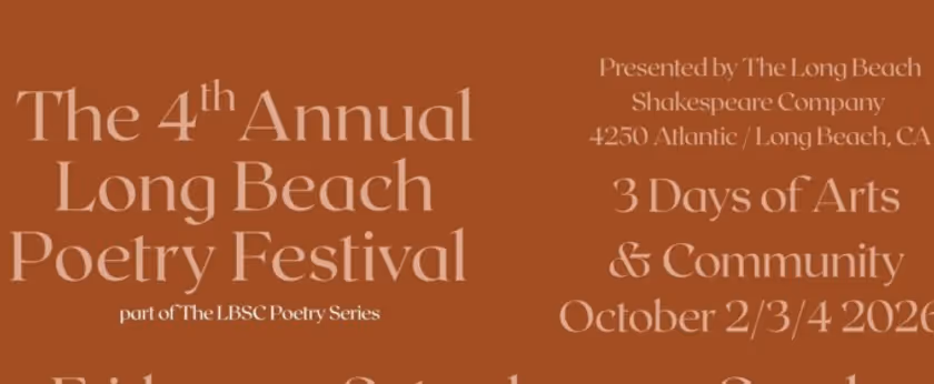 4th Annual Long Beach Poetry Festival to Open at Helen Borgers Theater Photo