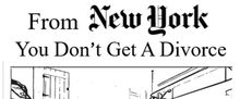 FROM NEW YORK, YOU DON’T GET A DIVORCE To Receive One-Night Musical Presentation At