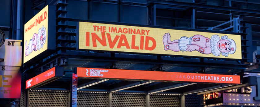 Up on the Marquee: THE IMAGINARY INVALID Arrives on Broadway Photo