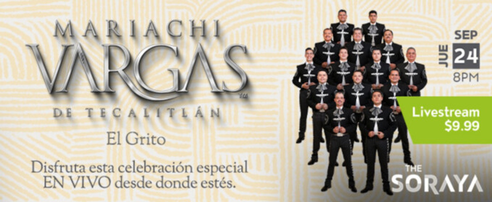 MARIACHI VARGAS DE TECALITLÁN to Return to The Soraya With Streaming Tickets Available