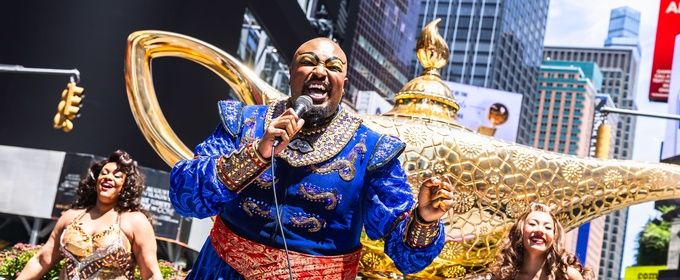 Photos: ALADDIN Unveils Giant Magic Lamp Installation in Times Square Photo