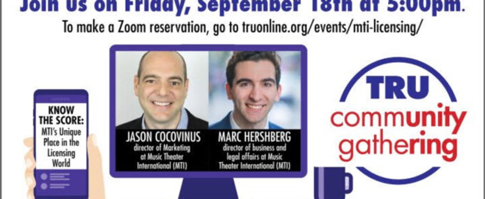 TRU Community Gathering: MTI's Place in Theater Licensing