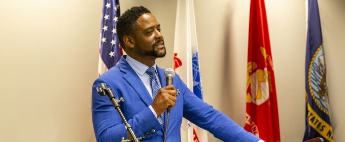 Photos: Blair Underwood & SIX TRIPLE EIGHT Team Celebrate The 6888th Central Pos Photos