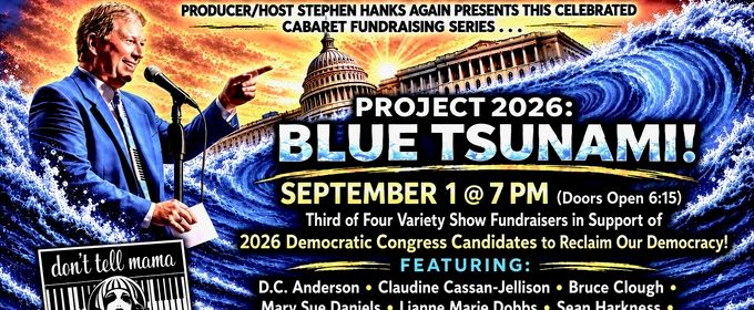 BLUE TSUNAMI to Host Fundraiser at Don't Tell Mama