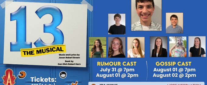 13: THE MUSICAL Will Come to the Avalon Theatre