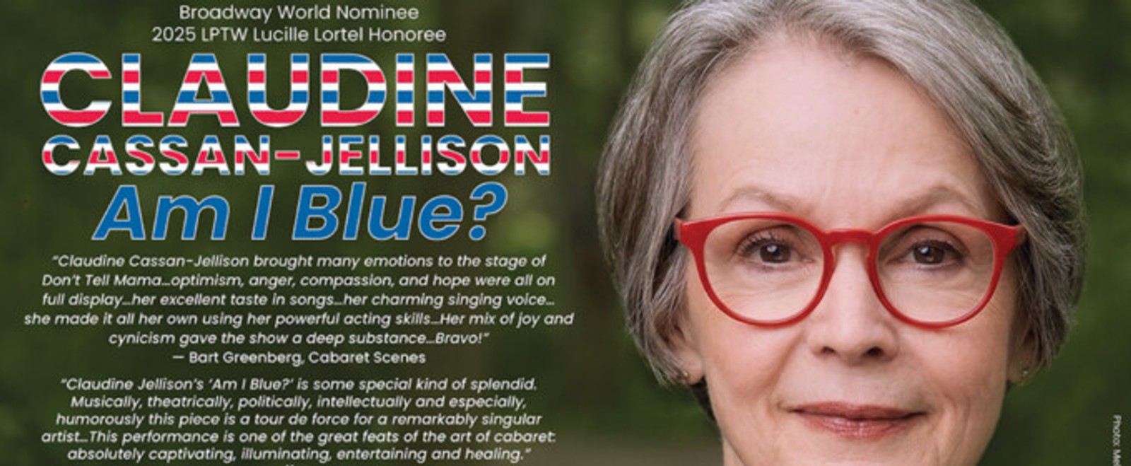 Claudine Cassan-Jellison to Bring AM I BLUE? Back to Don’t Tell Mama