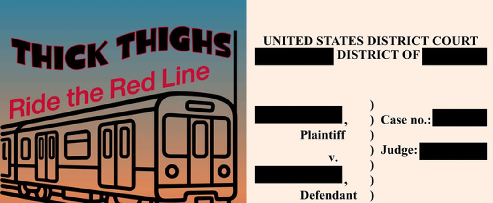 CLOSING ARGUMENTS and THICK THIGHS RIDE THE RED LINE Double Feature to Play Elgin Fringe Festival