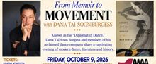 Choreographer Dana Tai Soon Burgess to Discuss Memoir at Oxford Community Center in M