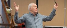 John Lithgow and the Cast of GIANT in Rehearsal