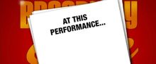 AT THIS PERFORMANCE... to Return to The Green Room 42 With Broadway Standbys