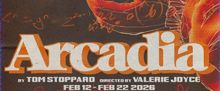 Villanova Theatre Will Present ARCADIA This February