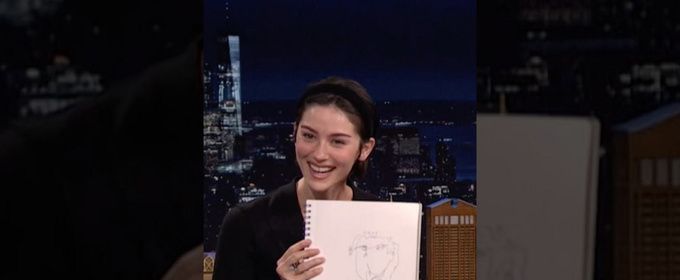 Gracie Abrams Draws a Blind-Contour Portrait of Jimmy Fallon on THE TONIGHT SHOW