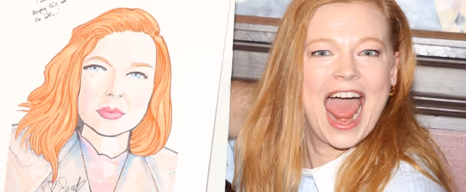 Photos: Tony Winner Sarah Snook Receives Portrait at Sardi's