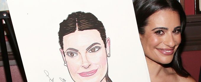 Photos: CHESS Star Lea Michele Receives Portrait at Sardi's Photo