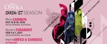 CARMEN, TURANDOT & ORFEO & EURIDICE Set for North Carolina Opera 2026-27 Season