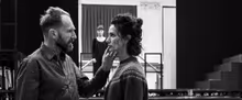 First Look at Rehearsals for MACBETH, Starring Ralph Fiennes and Indira Varma