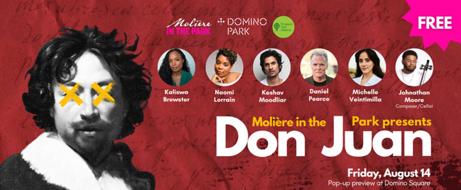 DON JUAN to Return to Prospect Park; Lynn Nottage, Tony Gerber & Amanda Hambrick to Be Honored
