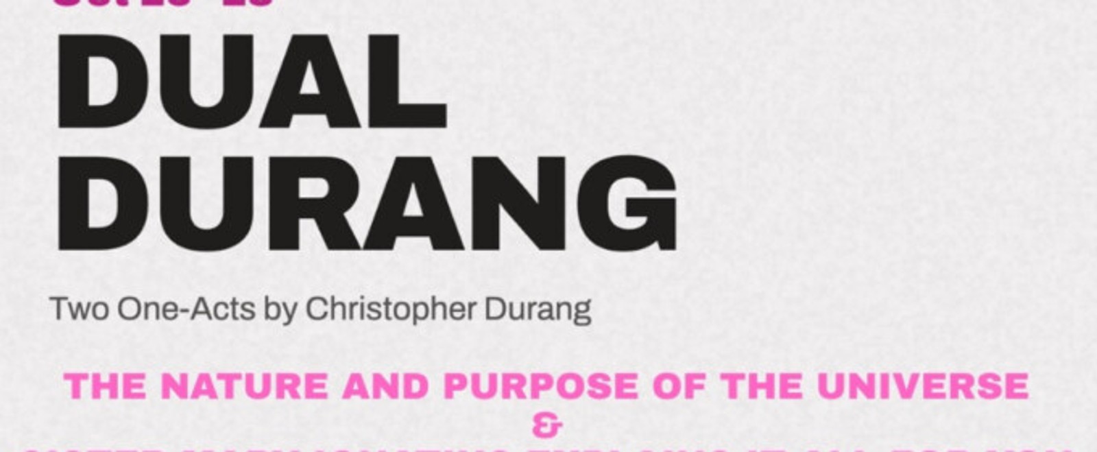 DUAL DURANG to Kick Off OUT/PLAY Season 4