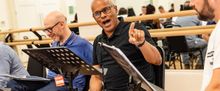 SOMETHING ROTTEN! IN CONCERT in Rehearsal