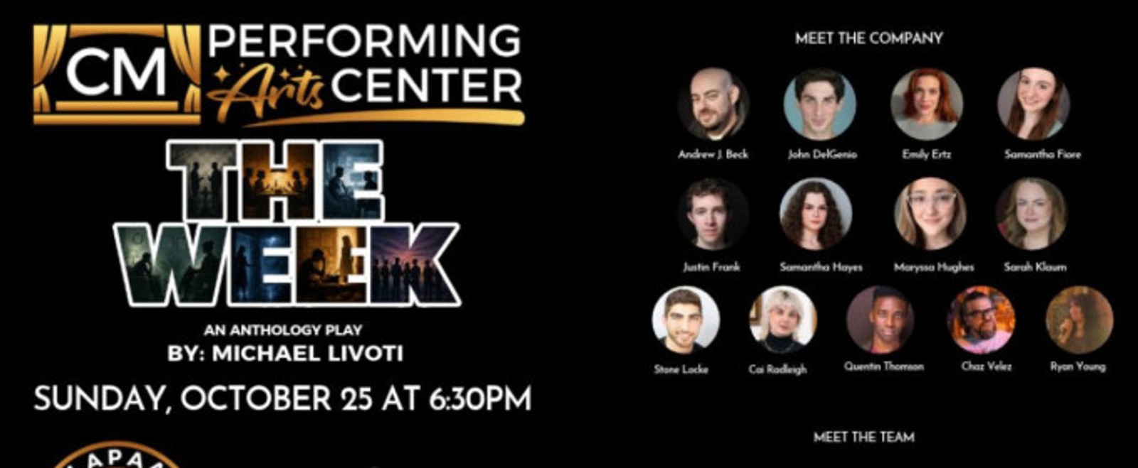 THE WEEK Will Make Debut at The CM Performing Arts Center