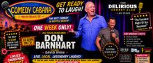 DON BARNHART & FRIENDS is Coming to Comedy Cabana for a One-Week Engagement