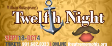 Twelfth Night to Open on Theatre Memphis Next Stage