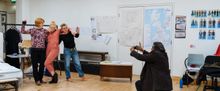 Inside Rehearsal For THE MEMORY OF WATER at the Hampstead Theatre