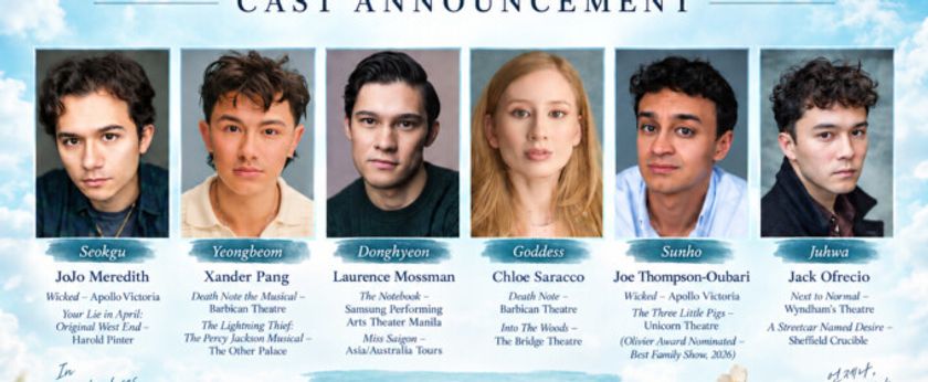Cast Set For THE GODDESS IS WATCHING London Showcase Photo