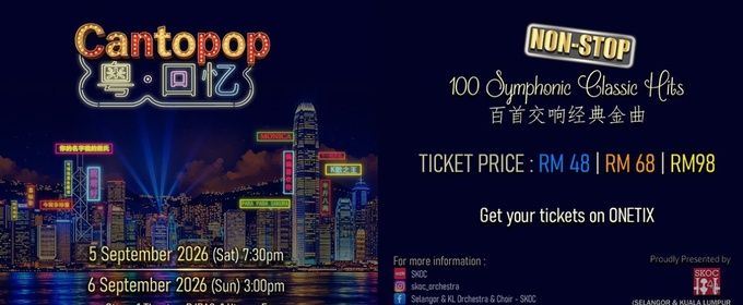 CANTOPOP NON-STOP 100 SYMPHONIC CLASSIC HITS Will Come to PJPAC in September