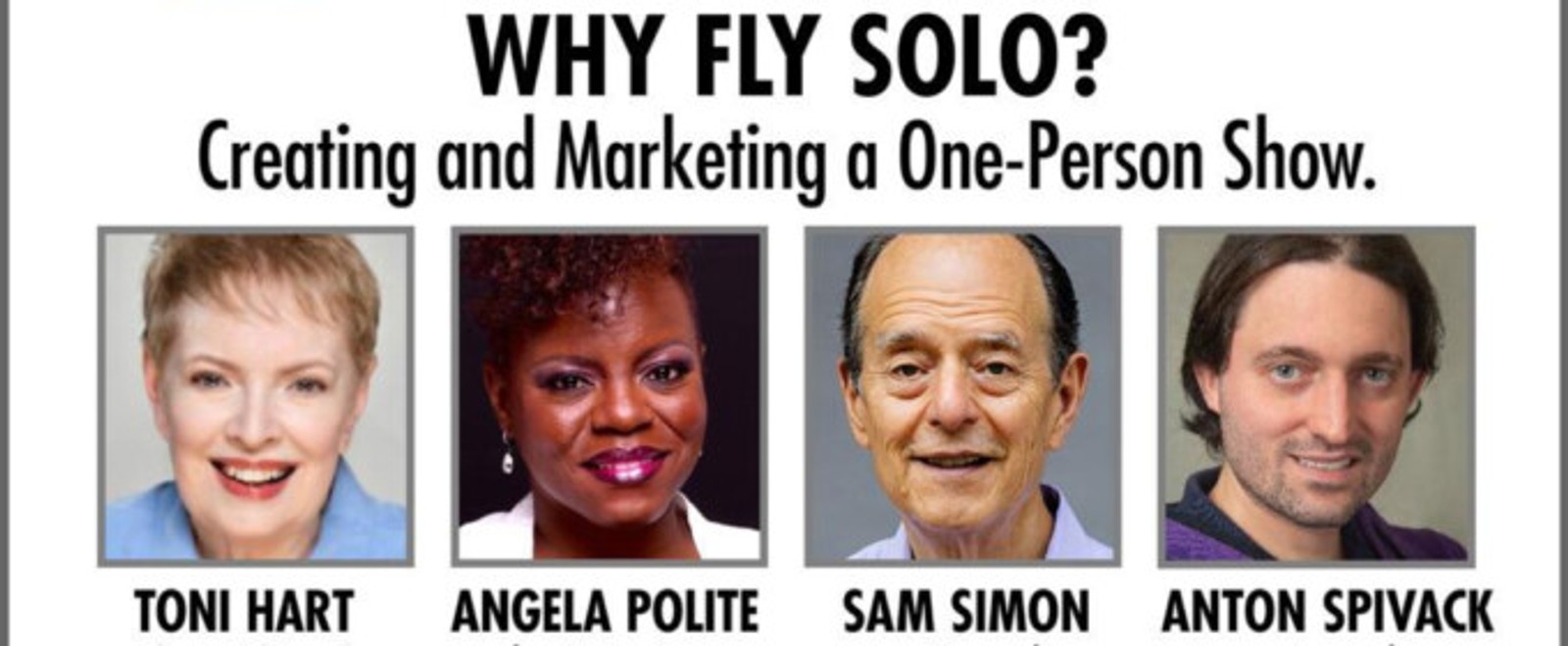 Theater Resources Unlimited to Host One-Person Show Panel via Zoom