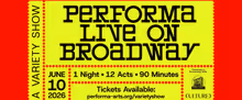 PERFORMA LIVE ON BROADWAY to Feature Julio Torres, Barbara Kruger & More at Town Hall