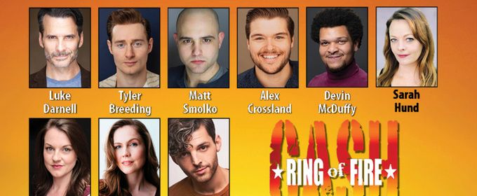Cast Set for Johnny Cash Celebration RING OF FIRE at Beef & Boards