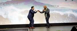 Video: Watch Lin-Manuel Miranda and Dwayne Johnson Perform 'You're Welcome' at MOANA Screening Event