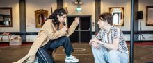 Reeve Carney and Eva Noblezada in Rehearsal For CABARET AT THE KIT KAT CLUB in London