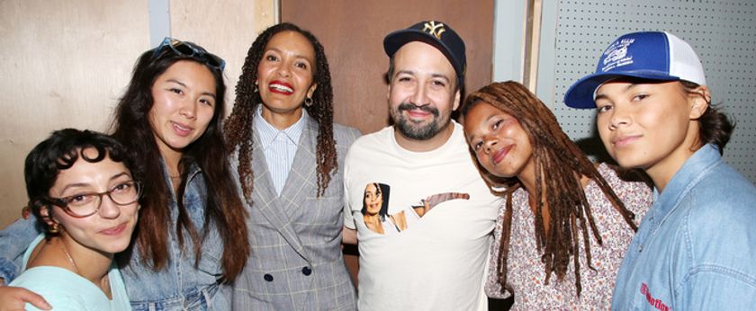 Photos: Lin-Manuel Miranda Visits Eisa Davis at ||: GIRLS :||: CHANCE :||: MUSIC :|| Photo