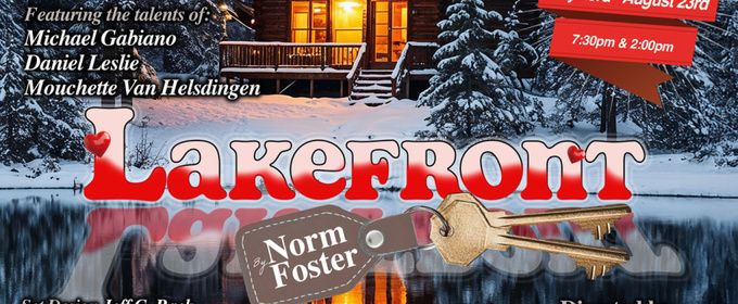 LAKEFRONT TO Make U.S. Premiere At Theatre 40