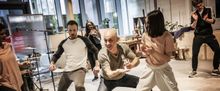 Inside Rehearsal For THE WICKER HUSBAND at the Watermill